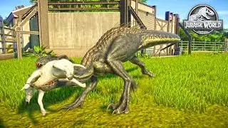 When an Indoraptor Hunts Goats: Intense Jurassic World Evolution Moment!