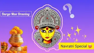 Durga Maa Drawing ✨️ | Navratri Special 😍 | TIMELAPSE ⏳️ | Krishnart 3