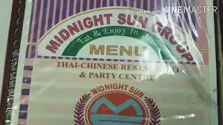 Midnight sun Thai & Chinese Restaurant- All branch addresses and Menu Book with price