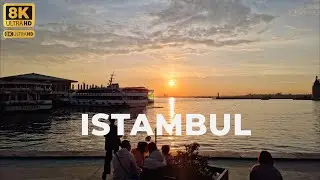 Istanbul, TURKEY Walking Tour Cinematic video  8K VIDEO