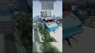 Epic Water Jump Challenge: Car Jump Arena in BeamNG Drive! #beamng #carjumparena #carcrash #carjump