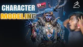 Live Character Modeling in ZBrush | Real-Time Sculpting from Scratch