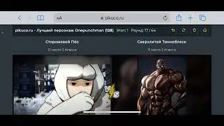 выбираю лучшего персонажа из onepunchmen
