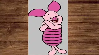 How to draw cute piglet drawing for kids and toddlers.#kidsdrawing#cutepiglets @Artist_Nindu.