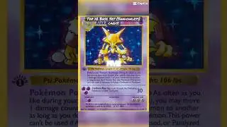 Top 10 ALL BASE Set Shadowless Pokemon cards! #shorts #baseset #pokemontcg #charizard #alakazam #fyp