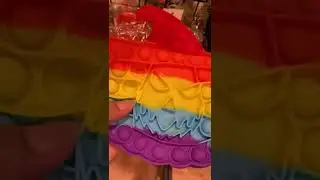 🌈🌈Rainbow Push Bubble Toy Halloween🌈🌈#satisfying #shorts #pushbubble #viral