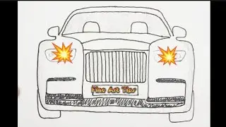Menggambar Mobil Toyota Alphard // How To Draw Toyota Alphard - By Fine Art Tips