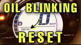 How to RESET OIL Change Indicator on Nmax 155