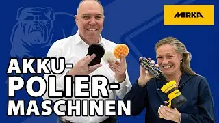 Mirka akkubetriebene Poliermaschinen
