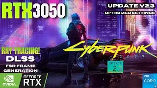Cyberpunk 2077 Patch v2.3 | RTX 3050 Laptop FPS Test | ASUS TUF F15 | 2025