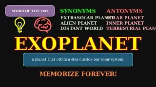 Exoplanet: The Word for Alien Worlds 🪐 A Space Exploration Term