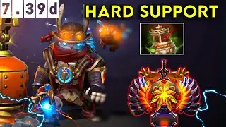 Clockwerck Immortal Hard Support - Dota 2 Patch 7.39d Pro Pub Gameplay #5