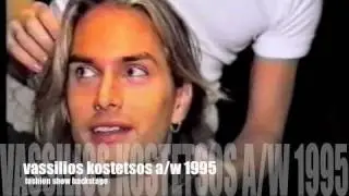 vassilios kostetsos a/w 1995 backstage guest star supermodel marcus schenkenberg