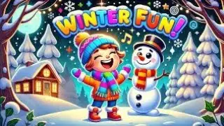 Winter Vacation Adventure - Fun Cartoon Song for Kids | Snowy Holiday Nursery Rhyme