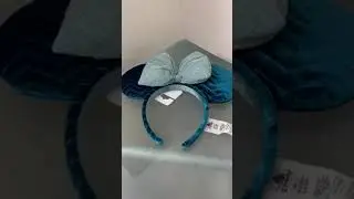 Disney Parks Azul Minnie Mouse Ears Headband - Velvet and Sparkles