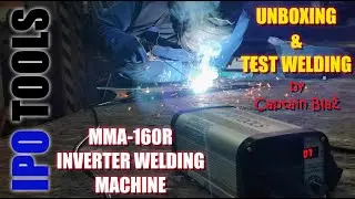 MMA-160R Inverter welding machine by IPOTOOLS Unboxing & TEST