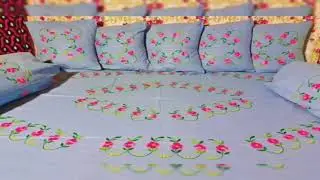 New embroidery bedsheets design/Beautiful embroidery badshits ideas 