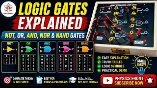 Digital Electronics: Logic Gates- NOT, OR, AND, NOR, NAND explanation with truth table