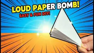 POW! How to Make a Paper Bomb That is LOUD 💥 Easy Origami Prank for School
