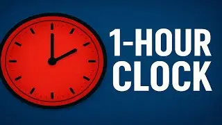 1-Hour Timer Countdown ⏱️ | Simple & Clear Clock | USACLOCK