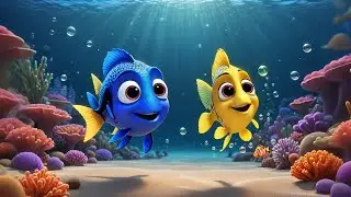 Seven Little Fish Count the Stars | Counting Song for Kids | Nursery Rhymes and Baby Songs