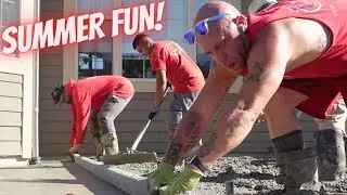 Perfect day, perfect concrete pour!