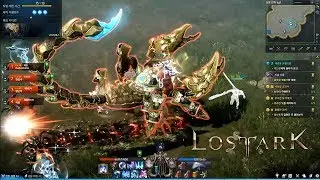 LOST ARK Online - CBT2 Bard Max Level 50 Guardian Raid Nasrinna Dungeons Giant Scorpion Gameplay