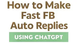 How to Create Quick Saved Replies on Your Facebook Page Using the ChatGPT App