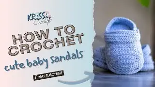 The Sweetest Baby Sandals Anyone Can Crochet | Beginner-Friendly Shoes Tutorial | 0&ndash;3 Months (9 cm)
