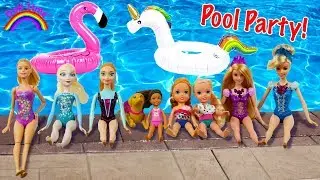 Elsa and Anna POOL Party !