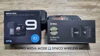 [🧑🏻‍🔧📹]Synco wireless microphone Attach to GoPro9-10 Media Module.
