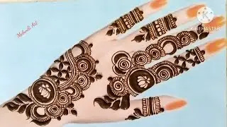 Unique beautiful mehndi design | Cone designs simple arabic style | Finger mehndi design simple