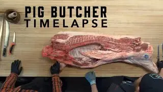 How To Break Down a Pig (Shown in Less than 5 Minutes)