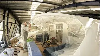 SPRAYING TOPCOAT ON THE ARCHES - FRUSTRATION INCLUDED (Ep25)