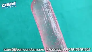 Pink condom manufactur with your own logo