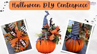 DIY Halloween Pumpkin Witch Hat Tutorial