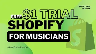 ✅Shopify for MUSICIANS &mdash; UPDATED 2025 Shopify FREE TRIAL!