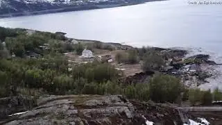 Landslide in Alta,Norway.June 2020