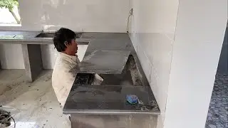 Construction Reinforced Concrete Kitchen Table & Install Kitchen Table With Granite