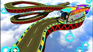 Impossible 😱🔥 Track Bus Driving Game - Android Gameplay । Bus Driving 3D Game - Android Games 