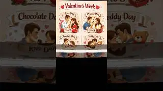 Valentine Day List 2026 | Rose Day to Valentine&rsquo;s Day Full Schedule ❤️ #LoveStatus​#ValentineList​