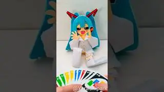 Como hacer una mu&ntilde;eca de Hatsune Miku ( Mimukauwa nice try) con fieltro #39neko #diy #hatsunemiku