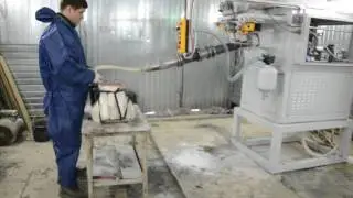 Заливка фигурки Орла нв установке ОДЭКС II Вакуум в Гараже