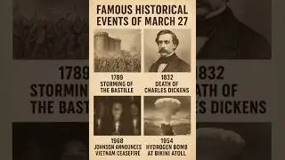 Famous Historical Events of March 27 #history #shorts #usa #uk