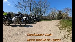 Bourbiers et chemins techniques... Sortie Moto Trail Ile de France dans le Vexin en Tuareg 660