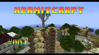 Minecraft: HermitCraft #004 с Cubehamster: розыгрыши и фермы деревьев