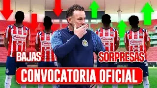 🚨OFICIAL! SORPRESAS, NOVEDADES Y BAJAS EN CHIVAS / CONVOCATORIA DE MILITO / CHIVAS VS PACHUCA
