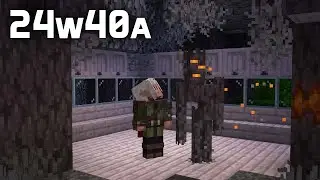 Новости в Snapshot 24w40a: Зимний эксперимент с каплями! Бледный сад! Скрип!