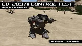 💀 ED-209 AI Control Test | Space Engineers 💀