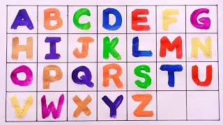 Writing Capital Letters Alphabet For Children | ABCD, Alphabets, ABCD Song, A for Apple, part- 41